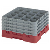 Cambro 16S900416 Camrack® Glass Rack With (4) Soft Gray Extenders Full Size