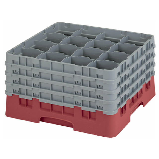 Cambro 16S900416 Camrack® Glass Rack With (4) Soft Gray Extenders Full Size