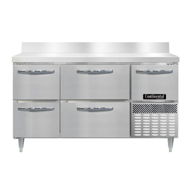 Continental Refrigerator DRA60NSSBS-D Designer Line Refrigerated Base Worktop Unit