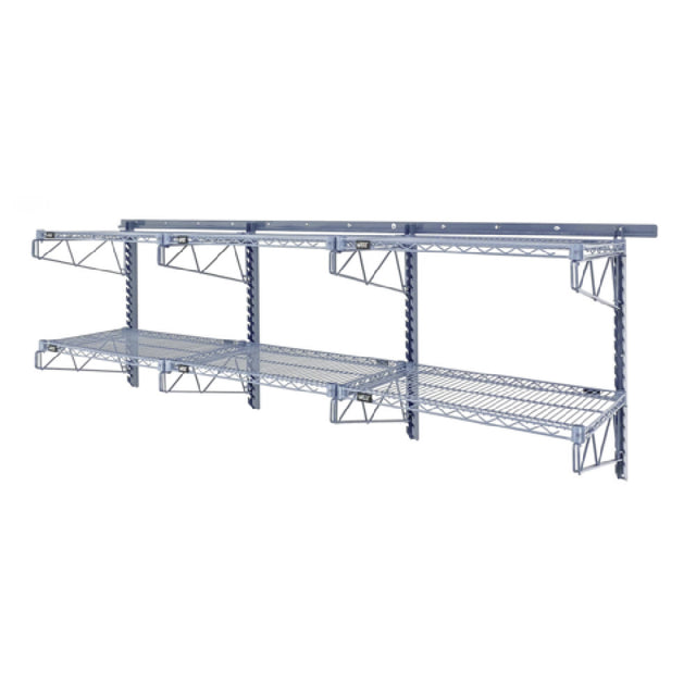 Quantum SGK-961830-1GY Store Grid Medium-Duty Kit Includes: (1) 40" And (1) 56" Wall Tracks