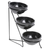 Hubert 80600 - Bowl Display Stand, 3-tier, 8" X 15" X 19-1/2"H Overall
