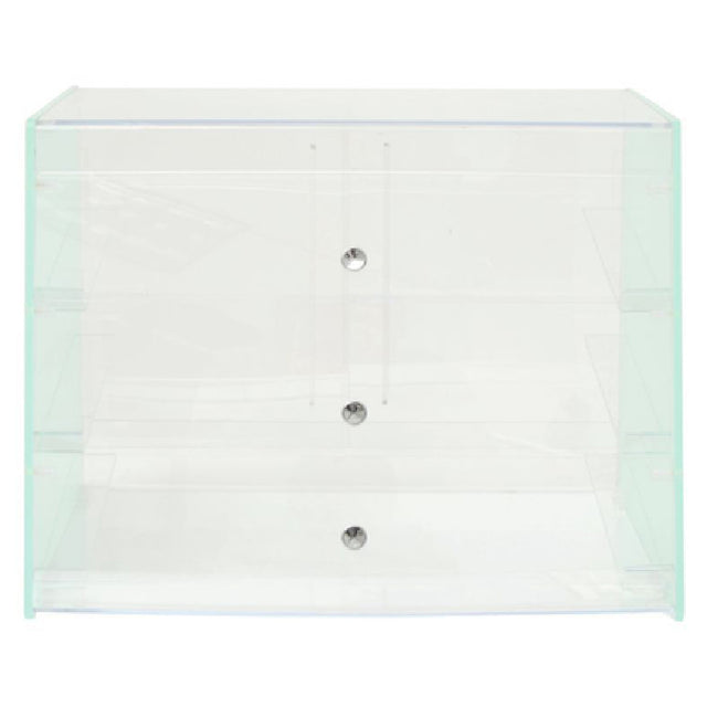 Hubert 80601 - Silver Satin™ Display Case, 26-1/2" X 23-3/4" X 20"H, Large