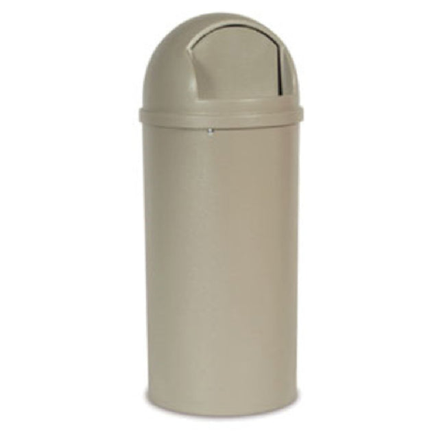 Rubbermaid FG816088BEIG Marshal® Classic Container 15 Gallon 15-3/8" Dia. X 36-1/2"H