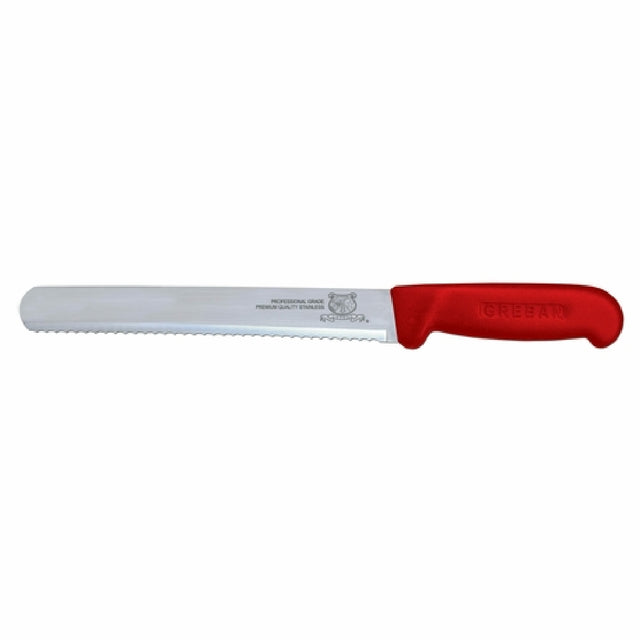 Omcan 12702 (12702) Slicing Knife 12" Straight Blade Wave Edge