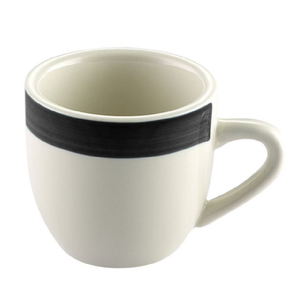 CAC China R-35-BLK Rainbow A.D Cup 3-1/2 Oz. 2-1/2" Dia. X 2-1/2"H