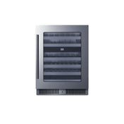 Summit CL244WC2 - Undercounter Dual Zone Wine Cellar, Built-in Or Freestanding, 24" Wide