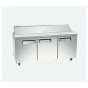 Hubert 56670 - Kratos Refrigerated Sandwich / Salad Prep Table, 70.4"W, 15.5 Cu.ft. Interior Capacity