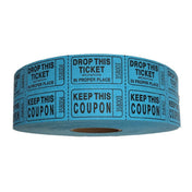 Royal TIC RAF BLUE - Ticket-Double Raffle Blue, (2,000) Tickets Per Roll (20 Roll Per Case)