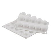 JB Prince MA102 Micro Flex Mold 11-3/4" X 7" Overall Makes (35) 1" Dia. Domes
