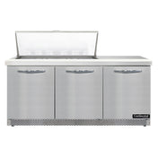 Continental Refrigerator SW72N18M-FB Mighty Top Sandwich Unit Front Breather 72"W