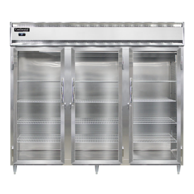Continental Refrigerator D3RENPT-GD-SD Designer Line Wide Refrigerator 75 Cu. Ft. Capacity