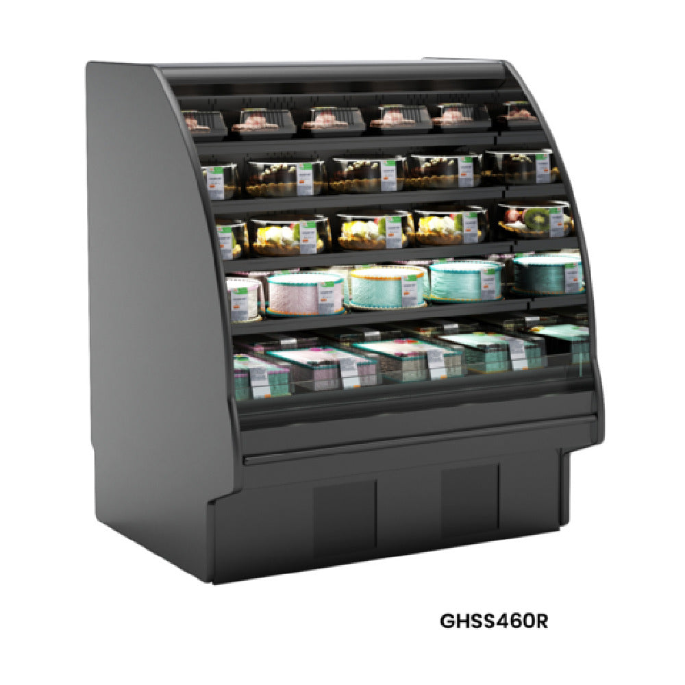 Structural Concepts GHSS460R (CURVED) - Fusion® Refrigerated Self-Service Case With Curved Profile