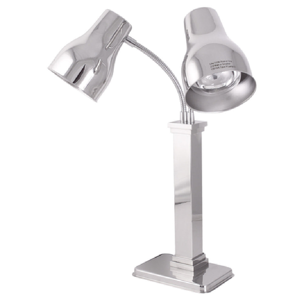Spring USA 2792-6E - Double Heat Lamp, 10-3/5"W X 9-1/10" Base, 17" Overall Depth (base To Front Of Shade)