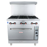 Empura EGR-36C_LP - Single Base Gas Range, Liquid Propane, 36"W X 35"D X 56-1/2"H