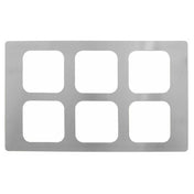 Hubert 82178 - Cold Tile, For 1/6-size Curveware Pans, 6-compartment