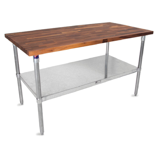 John Boos WAL-JNS09-O Work Table Wood Top 48"W X 30"D X 35"H Overall Size