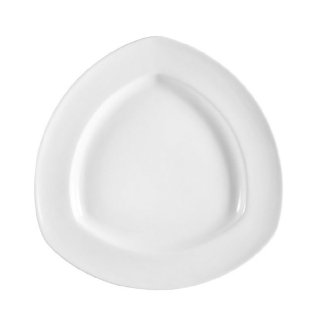 CAC China CPT-21 Camptown Plate 12"L X 12"W X 1-1/2"H Triangular