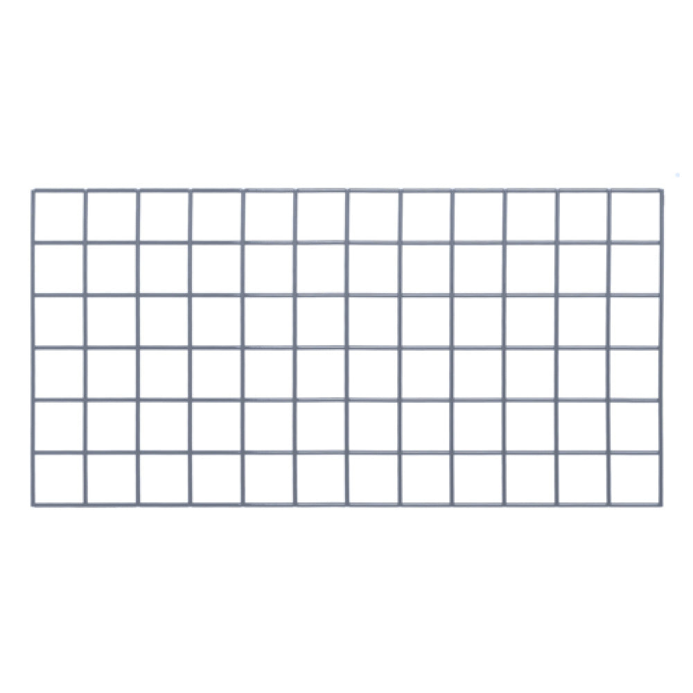 Quantum SG-1836GY Store Grid Panel 36"W X 18"H Gray Epoxy Antimicrobial Finish
