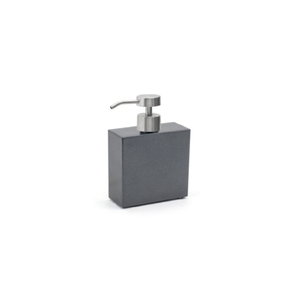 FOH RSP019BKT22 11oz New York Pump Onyx With Low Profile Brushed Top Includes One RSP007BSS23 Low Profile Brushed Stainless Pump Top Silver