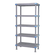 Quantum QP216074VS-5 Millenia Shelving Unit 60"W X 21"D X 74"H Up To 2000 Lbs Load Capacity
