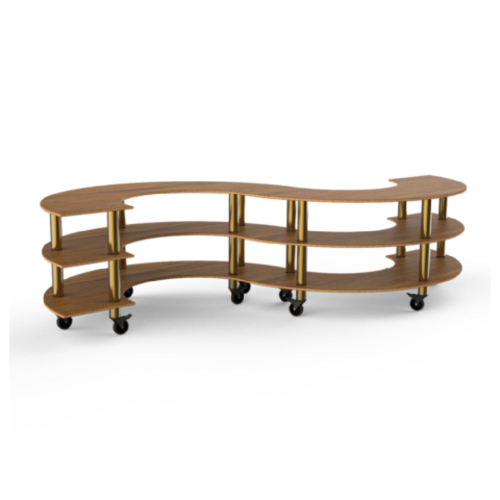 Steelite MGCMSB03BBXW - Small S Buffet Station, 141.0" X 76.0" X 35.0", Modular