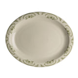 Steelite HL2619885 - Narrow Rim Oval Platter, 13.75" X 11.25", American Rose
