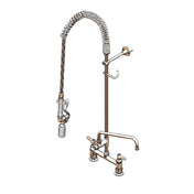 T&S Brass B-0123-12-CR-BC EasyInstall Pre-Rinse Unit Deck Mount Base 8" Adjustable Center