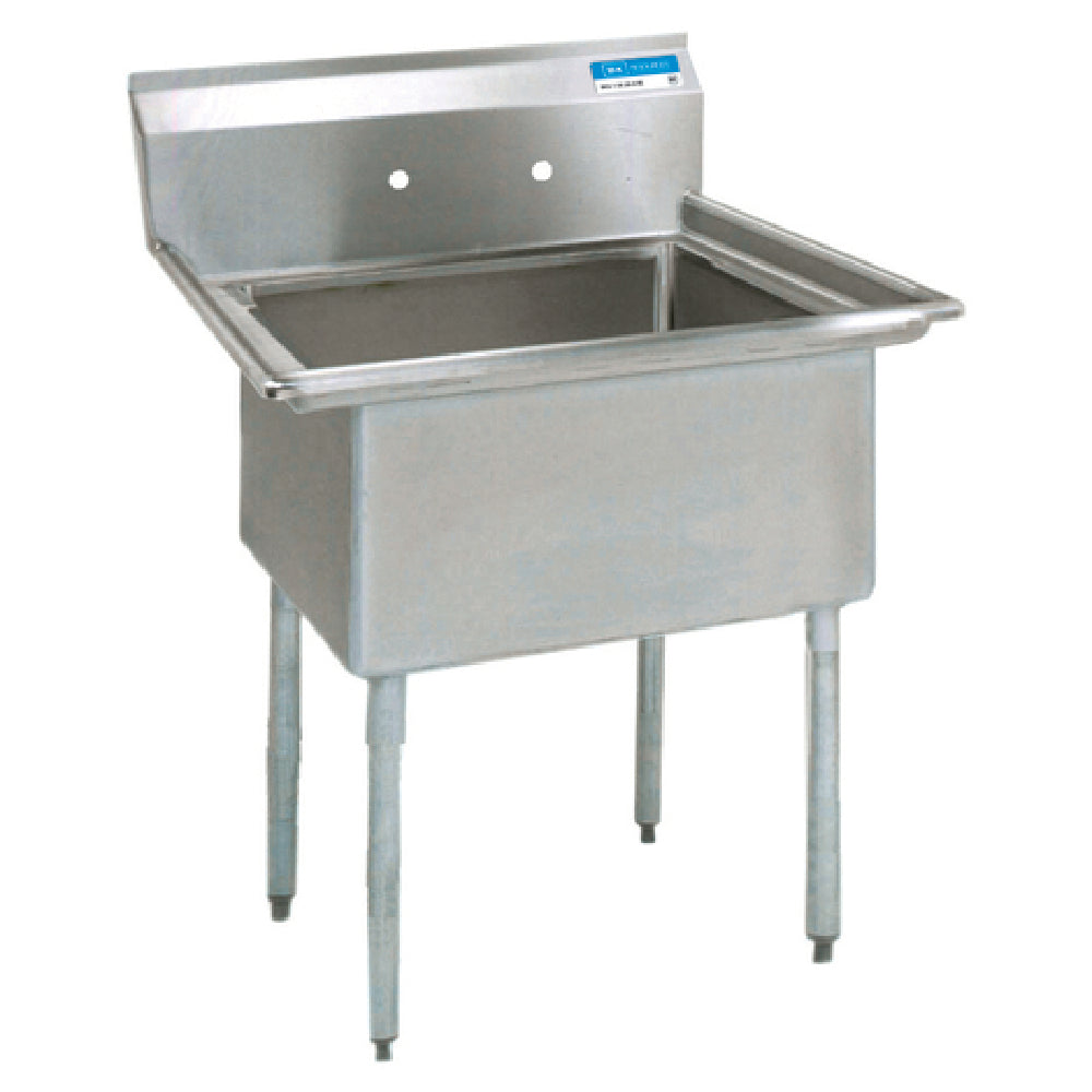 BK Resources BKS-1-15-14 Sink One Compartment 20"W X 20-13/16"D X 43-3/4"H Overall Size