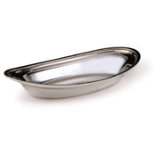 Steelite DW1609 Oval Bread Tray 9.0"L 18/10 Stainless