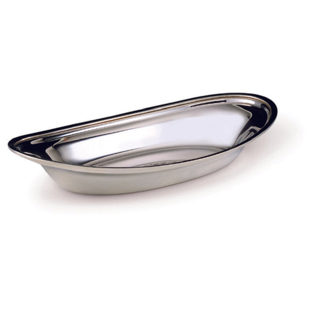 Steelite DW1609 Oval Bread Tray 9.0"L 18/10 Stainless