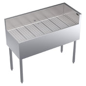 Krowne KR19-C42R Royal Series Underbar Corner Drainboard Free Standing 42"W X 19"D X 36-1/2"H.O.A.
