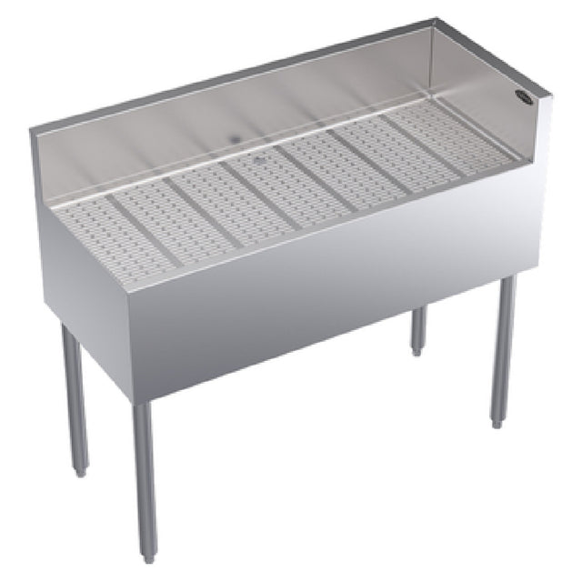 Krowne KR19-C42R Royal Series Underbar Corner Drainboard Free Standing 42"W X 19"D X 36-1/2"H.O.A.