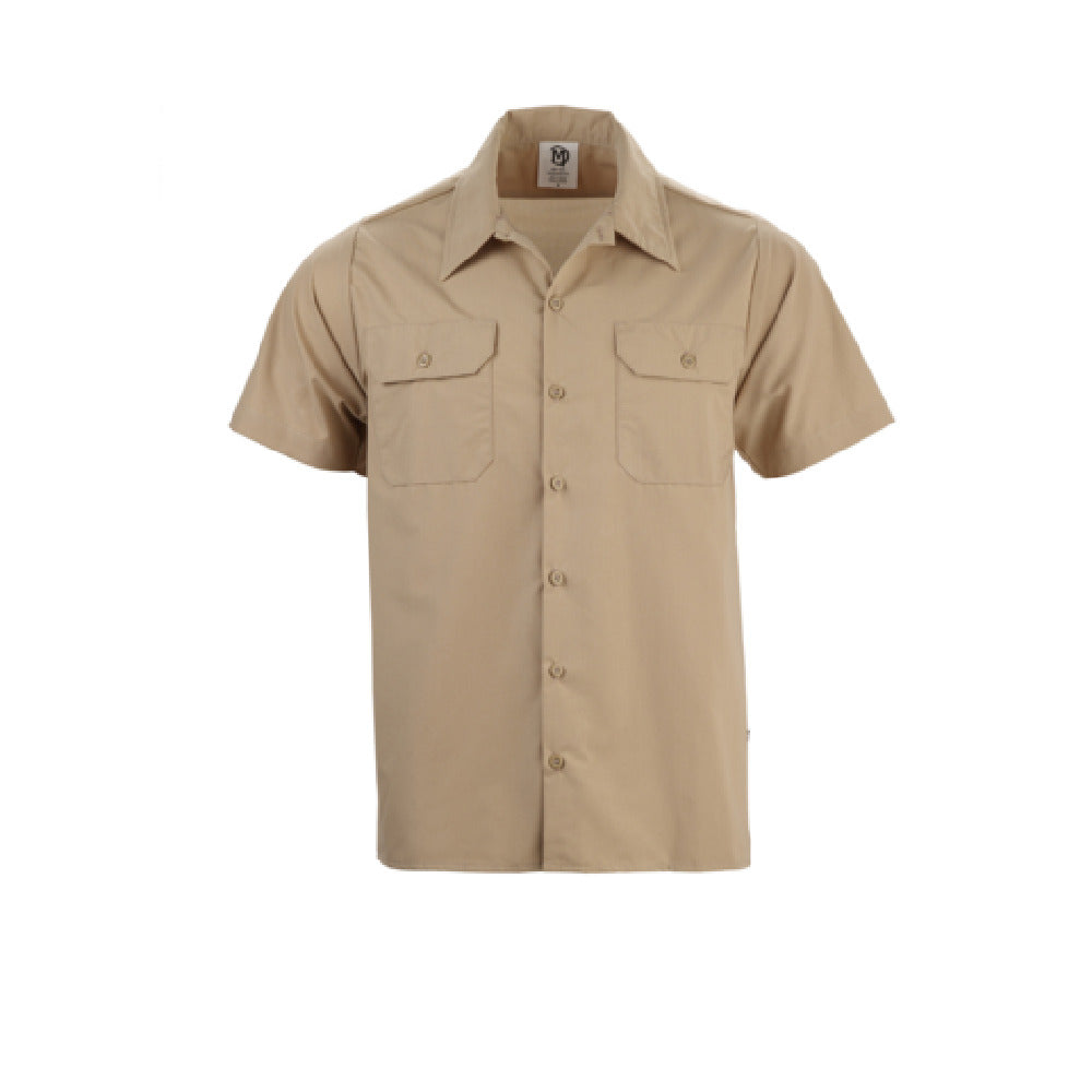 Mercer Culinary M60250KH2X Metro Edge® Brewer/Work Shirt Unisex (7) Traditional Buttons