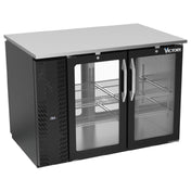 Victory VBB48HC-G-PT-B - Pass-Thru Back Bar Refrigerator, Two-section, 48"W X 32-3/4”D X 34"H