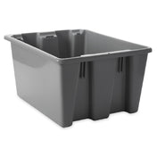 Rubbermaid FG172100GRAY Palletote® Box 1-5/16 Cu. Ft. 19-1/2"W X 15-1/2"D X 10"H