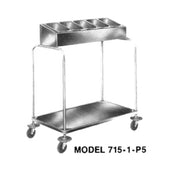 Piper Products 715-1-P10 - Tray & Silver Cart, (1) Stack With (10) Pan Silver Disp
