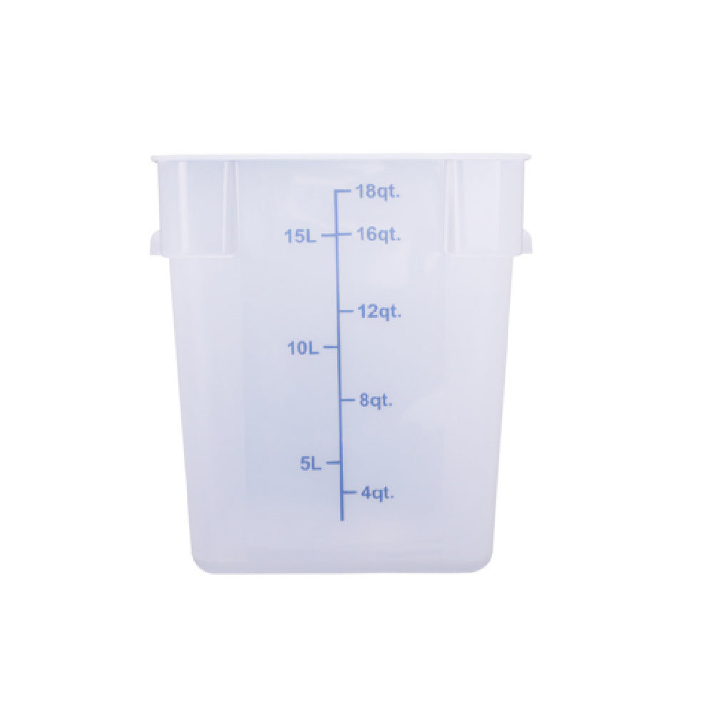 CAC China FS2P-SQ18T Food Storage Container 18 Qt. Square