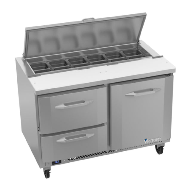 Victory VSPD48HC-12-2 UltraSpec™ Series Sandwich Prep Table Powered By V-Core™