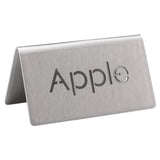 Service Ideas 1C-BF-APPLE-MOD Beverage ID Tent "Apple" 1-1/2"H X 3"W