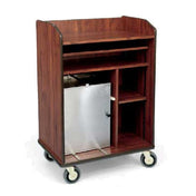 Forbes Industries 4965 Room Service Cart 3-sided Cabinet High Pressure Laminate Finish