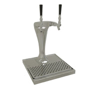 Glastender CBT-2-MFR Cobra Draft Dispensing Tower Countertop (2) Stainless Steel Faucet (handles Not Included)