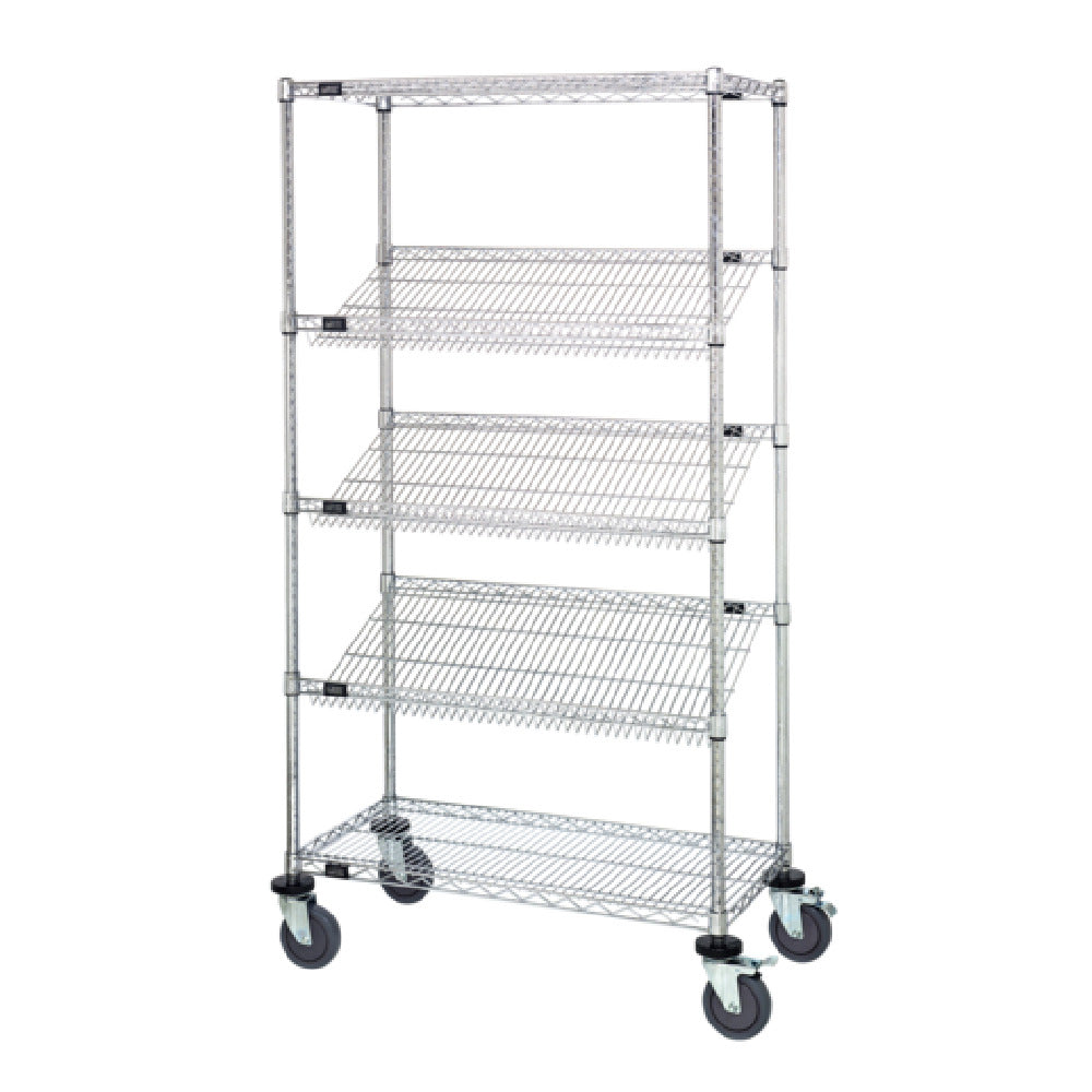 Quantum M1836SL6C Mobile Cart 36"W X 18"D X 69"H Includes: (2) Flat Wire Shelves