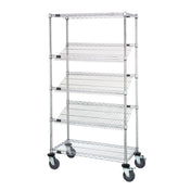 Quantum M1836SL6C Mobile Cart 36"W X 18"D X 69"H Includes: (2) Flat Wire Shelves