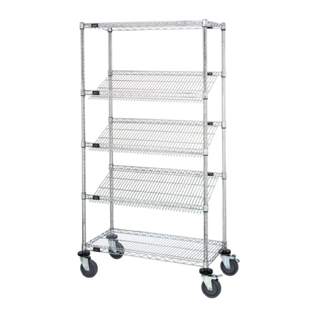 Quantum M1836SL6C Mobile Cart 36"W X 18"D X 69"H Includes: (2) Flat Wire Shelves