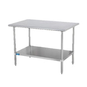 Sapphire Manufacturing SMT-1424S Work Table 24"W X 14"D 18/400 Stainless Steel Reinforced Top