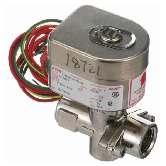 Henny Penny 18721 Steam Solenoid Valve 1/2" 240v