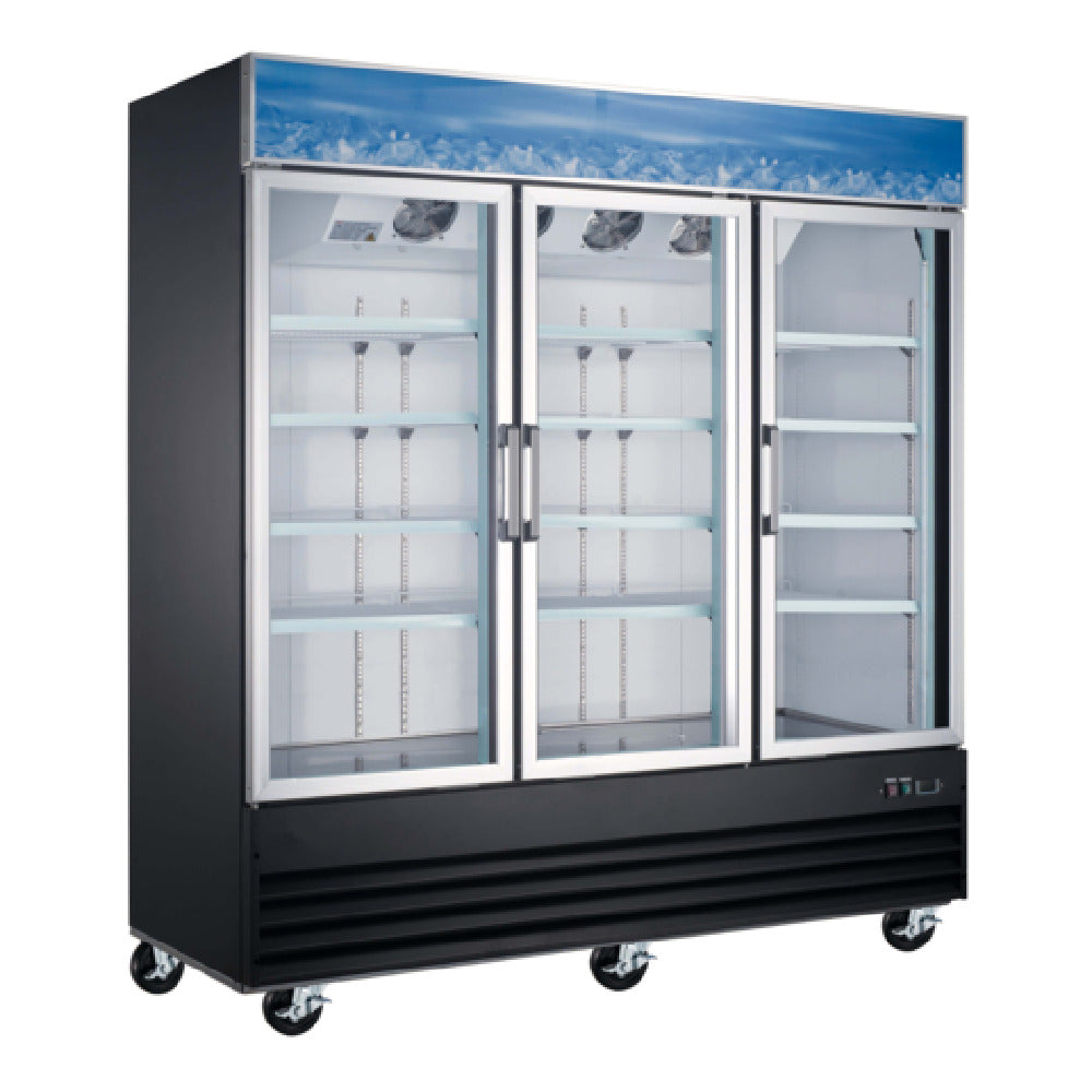 Admiral Craft USRFS-3D/79 U-STAR Refrigerated Merchandiser 3-section 78-1/4"W X 30"D X 80-3/4"H