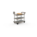 Steelite MGCRNX13GSXX Mogogo Buffet Solutions Roll'n Mixology Service Cart 41-1/2" X 21" X 40-1/2"H