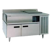 Delfield F18SC52BP Refrigerated Counter Salad Top Two-section
