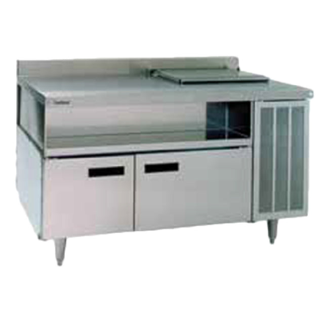 Delfield F18SC52BP Refrigerated Counter Salad Top Two-section